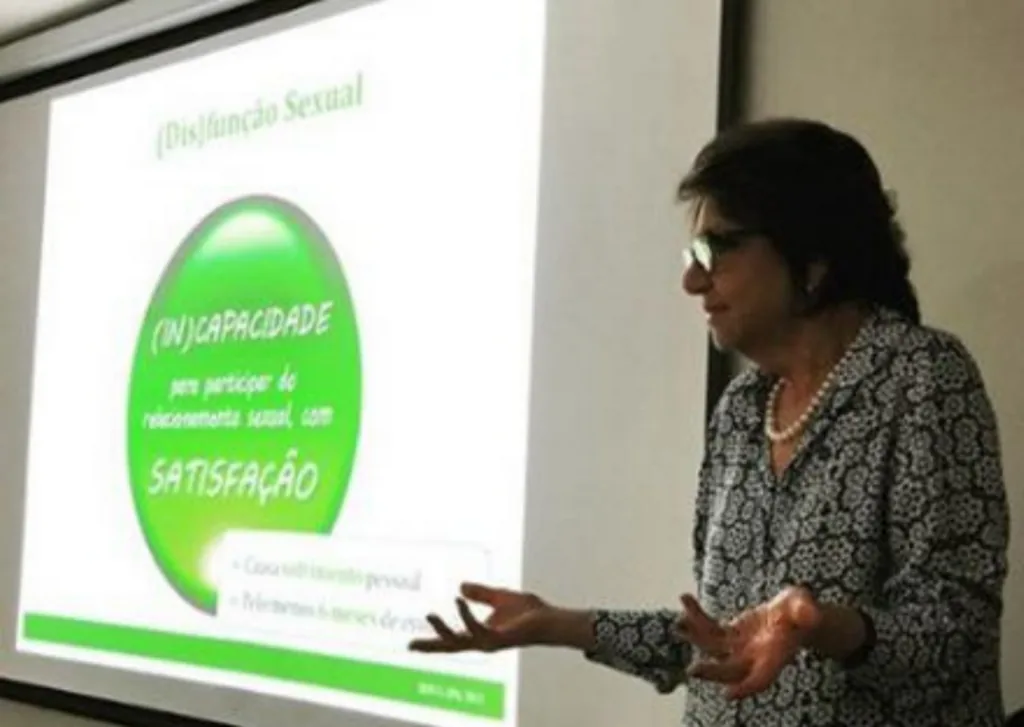 Apresentação sobre disfunção sexual no curso do Inpa