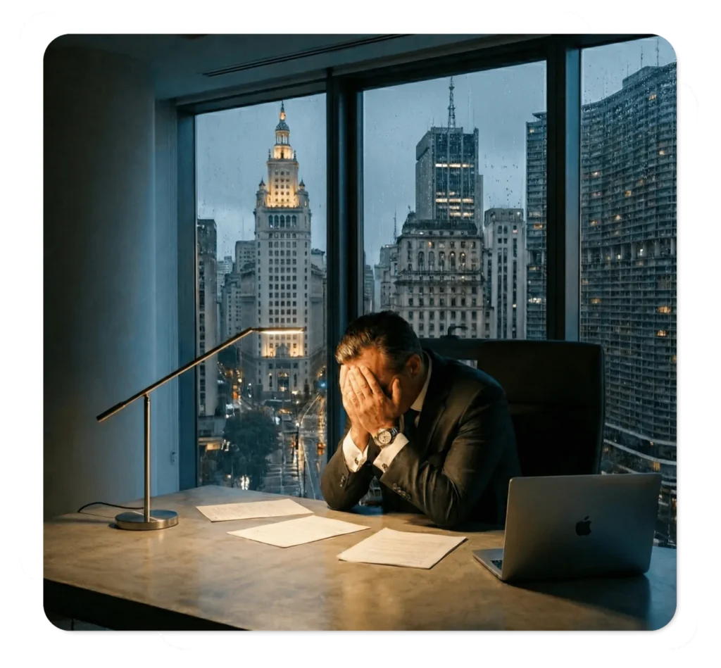 Executivo com burnout precisa de psicólogo